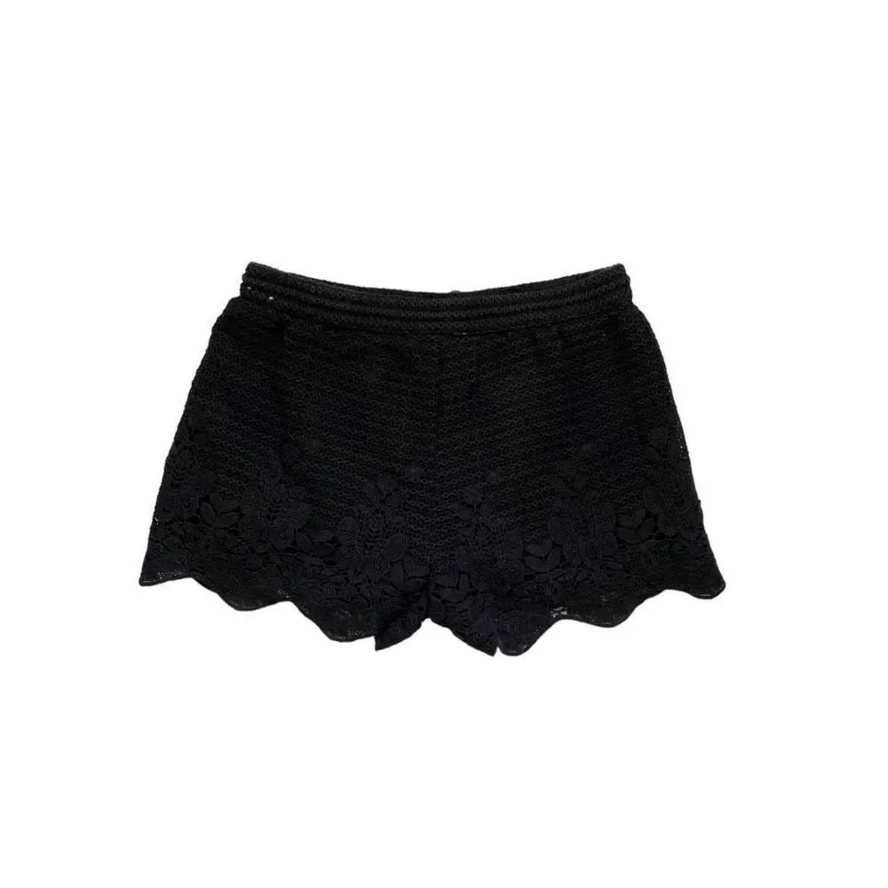 abercrombie dark fairycore lace shorts